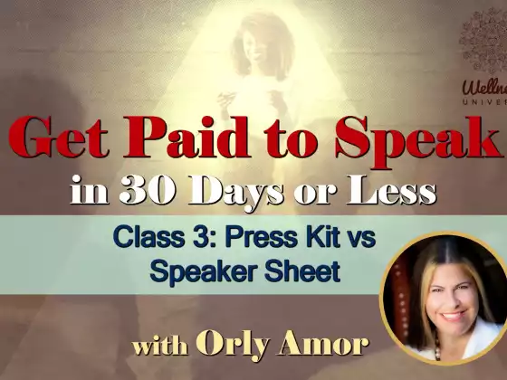 Class 3: Press Kit vs Speaker Sheet with Orly Amor