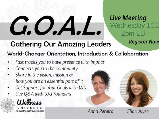  G.O.A.L Meeting / Meet the Founders October 3
