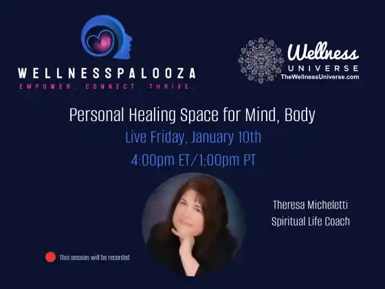 Wellnesspalooza 2025 Theresa Micheletti와 함께하는 마음과 몸을 위한 개인 치유 공간